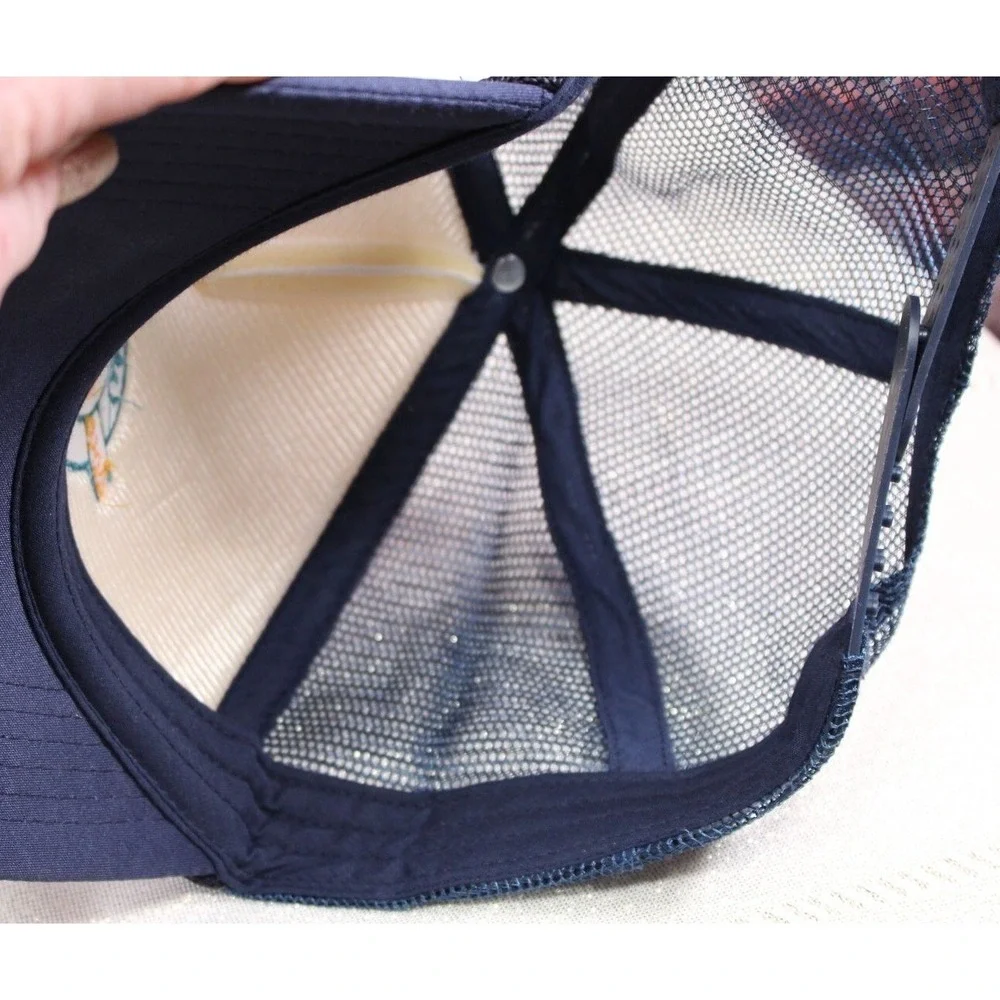 Carolina BBQ Festival 2022 Trucker Hat Navy‎ & White Mesh Snapback